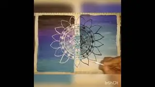 Mandala Art With night sky background | By Art With Kashaf