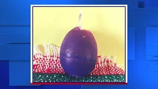 Get crafty by making Easter egg candles