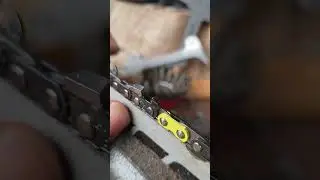 Chain Talk: sharpen the new chain.  #mitchzenobitrees #shorts #chainsaw #stihl #husqvarna #tutorial