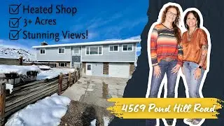 Tour This Stunning 5-Bedroom Home🗻 Spectacular Mountain Views! 4569 Pond Hill Road Casper Wyoming