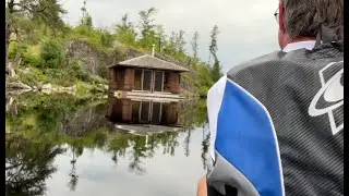 Floating Cabin Will Steger's Camp in Ely, MN  8 21 25