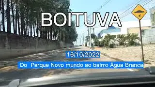 Boituva do Parque Novo mundo ao bairro Água Branca e do bairro Água Branca ao Parque Novo mundo