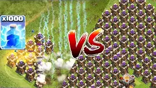 1000 lightning spell vs 200 archer tower