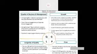 Stock Analysis of Bayer CropScience Ltd -QGLP