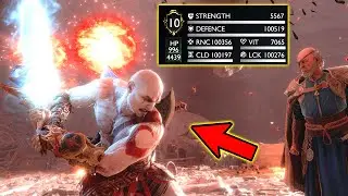 DLC Young Kratos VS Thor & Odin ENDING [MODDED STATS GOD MODE BUILD] | God Of War Ragnarok GMGOW NG+