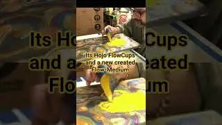 hojo, its Hojo FlowCups Flowism Quadrillism Dip painting #flowartist #fluidartist #painting #shorts