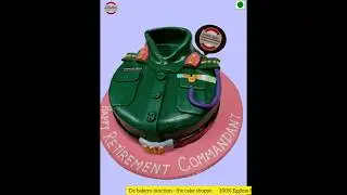 Retirement cake for defence services personnel ARMY cake NAVY cake AIR FORCE cake @debakeryjunction