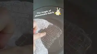 Dissolvable Fabric for Sewing