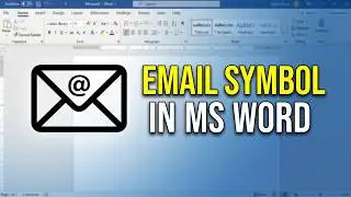 MS Word Email Symbols - Insert Email Icons Tutorial! 📧