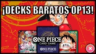 4 DECKS COMPETITIVOS Y BARATOS PARA OP13 | ONE PIECE CARD GAME en Espa&ntilde;ol