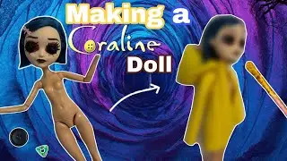Making a Skullector Coraline doll! Monster high doll 