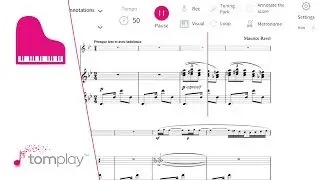 Habanera by Maurice Ravel for piano - Sheet Music