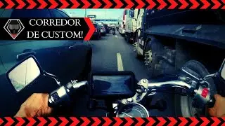 CUSTOM NO CORREDOR E SE PERDENDO ATÉ A HARLEY-DAVIDSON DE FLORIPA!!