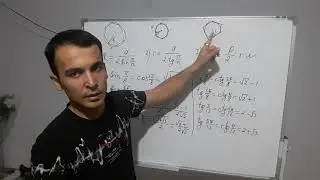 Geometriya. Muntazam ko'pburchak va aylana. S=(P/2)*r. Trigonometriya ba'zi qiymatlari
