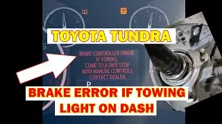 Toyota Tundra- Brake ERROR light on dash. THIS could be your issue! #auto #automotive #mechanic