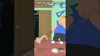Chris got an evil monkey at home? #shorts #familyguy #funny