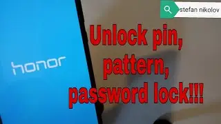 Hard reset Honor 9 lite /LLD-L31/. Remove pin, pattern, password lock.