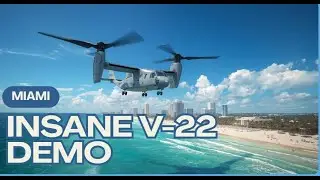 USMC V-22 Osprey Defies Gravity | Miami Beach Air & Sea Show 2025 (INSANE Demo in 4K)