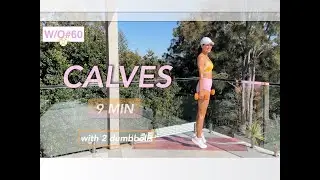 9 min CALVES workout with 2 dumbbells W#60 |Meli Chac&oacute;n #calves #homeworkout