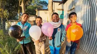 Kids Color Game | Blow the Balloon & Say the Color | @kidandnivo 