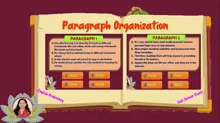 Paragraph Organization (Civil Service Exam and English Proficiency Test)