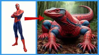 AVENGERS But SUPER KOMODO DRAGON VENGERS 🔥 All Characters marvel & DC 2024💥