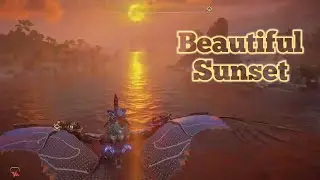 Horizon Forbidden West Burning Shores Beautiful Sunset #gaming #ps5 #sunset