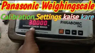 Panasonic Weighingscale Settings and Calibratoin kaise kare @rbweighingsolution