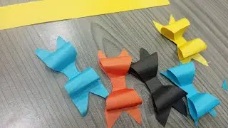 Easy & Adorable Paper Bow Making Idea 💡
