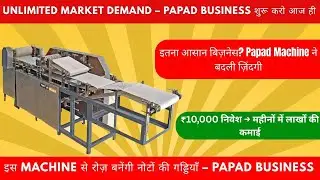 Automatic Papad Making Machine 😱 | Ghar baithe Papad Ka Business Start Kare Small Business Idea 2025
