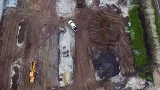 Space Coast Association of REALTORS drone overview of progress from MEC Contractors and Engineers