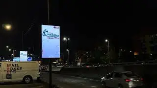 Malaysia Selangor Street Lamp Post Advertising Nearby Bandar Sunway LED Panel Advertising