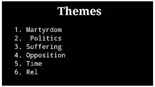 Themes of the play Murder in the Cathedral by TS Eliot/ Modern Literature