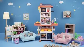 ♨️ Relaxing ASMR ♨️ Mini Kitchen Playset ASMR || 이 장난감 소리를 좋아하실 거예요 🥰