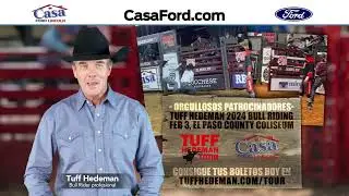 No te pierdas la gran acción en el Tuff Hederman Bull Riding Tour!