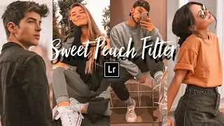 How To Edit Sweet Peach Filter Lightroom Preset Tutorial + FREE DNG LINK | zieeyu2020