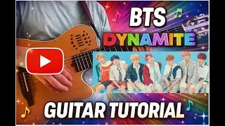 BTS &ndash; DYNAMITE | Guitar Tutorial F&aacute;cil 🎸 (Rasgueo + Acordes)