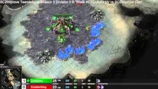 SC2ITL S5 Week #2: LickyPiddy vs SC2Improve Clan - Map 1: Knatterking (RZ) vs Laniakea (Z) - Coda