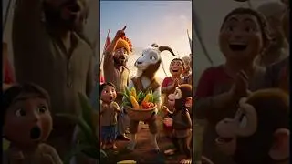The Monkey and the Goat &ndash; Hard Work Revenge the Village #childrensfilm  #littlemonkey #shorts