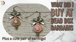 What Did I Buy at Bead Box Bargains + a cute pair of earrings!