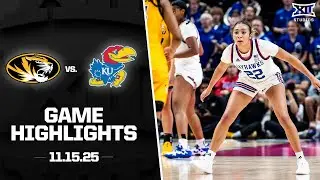 Missouri vs. Kansas Game Highlights | 2025-26 Big 12 Women&rsquo;s Basketball