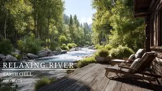 10 Hours of Relaxing River Sound | Peaceful Forest Stream | Calming Water Ambience for Sleep & Study