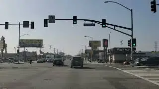 Figueroa Street y Century Boulevard Los Angeles California USA.