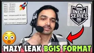 Mazy Leak BGIS Toughest Format For T1 Teams 😳🚀