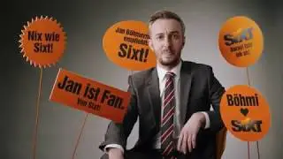 Sixt Werbung mit Jan B&ouml;hmermann