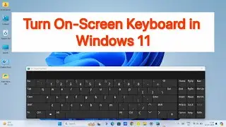 How to Turn on Screen Keyboard in Windows 11 | On Screen Keyboard Kaise use Kare Windows 11