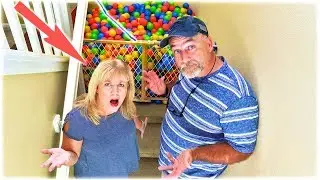 BALL PIT PRANK On My PARENTS! I FILLED Their ENTIRE Staircase! (Hilarious Reaction!)  // SoCassie