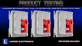 30A Explosion Proof Disconnect Switch - Class I, II, III - 600V Rated, 3-Pole - Handle Switch