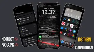 IOS STYLE THEME NO ROOT🚫 NO APK 🚫FULL IOS SETUP