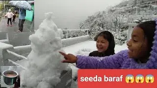 Aaj kya ho gya 🥰🥰 maja aa gya #uttrakhand #barafbari #snowfall #vlog 